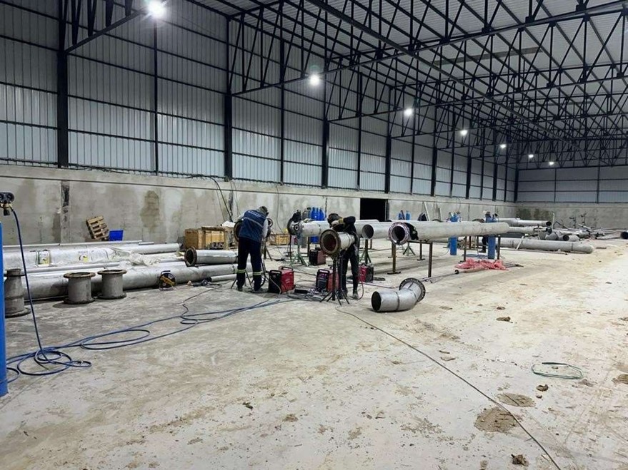 Green Energy Dryer Tesisi Borulama Montajı